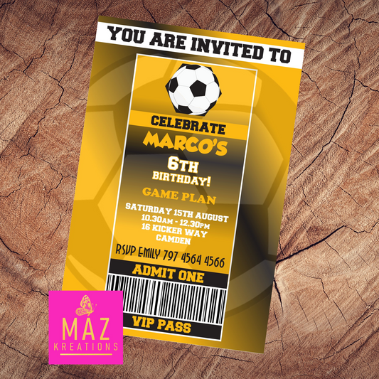 Wolverhampton Birthday Invitation